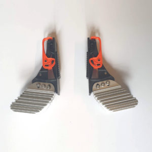 Option freins pour le kit de conversion pour patins skike avec roues de Ø 200 mm vers roues de Ø 150 mm : Levier orange