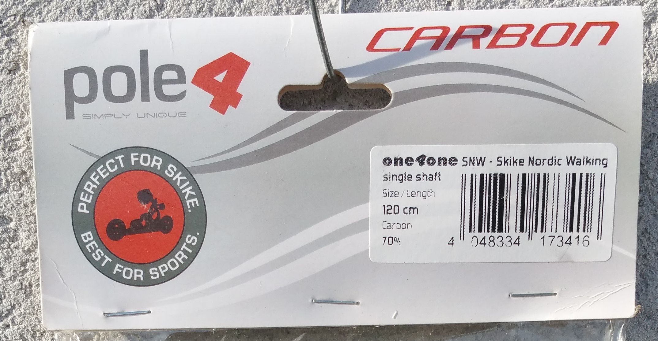 Bâtons de marche nordique skike One4One Pole4, fixe, 70% carbone – Image 7